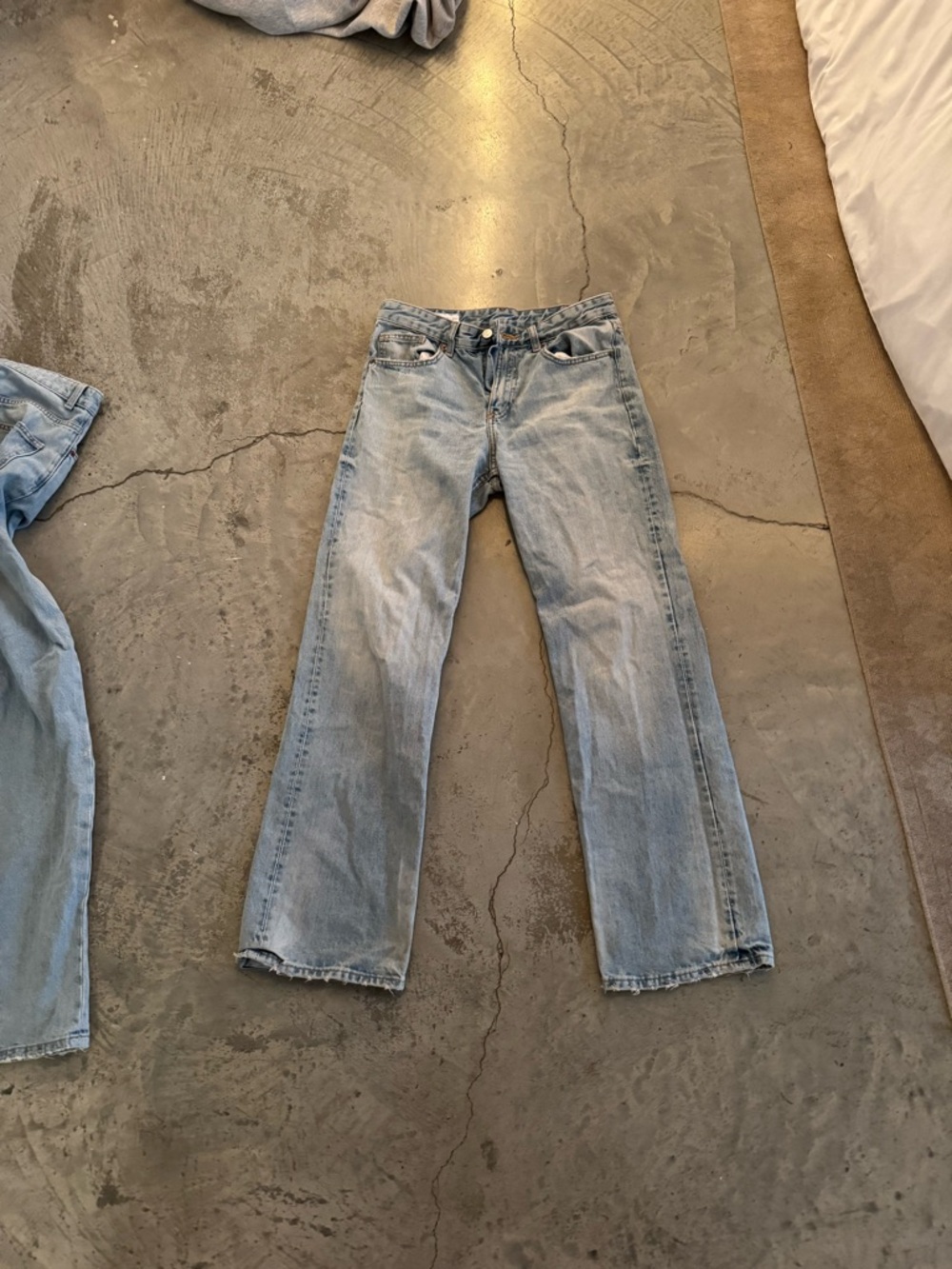 Zara Light Blue Boyfriend Jeans